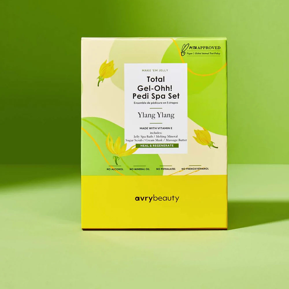AVRY BEAUTY - 5 Steps Pedicure Kit Total Gel Ohh! Box of 50 - Ylang Ylang