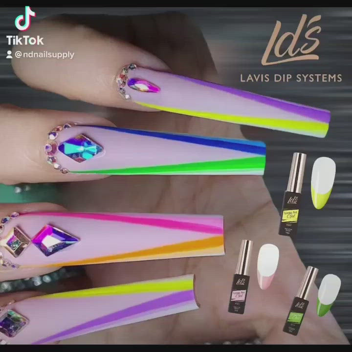Load video: LDS - 03 (ver 2) Pastel Pink - Line Art Gel Nails Polish Nail Art