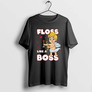 Floss like a Boss Cupid T-Shirt, Flossing Humor Shirt, Dance Lover Shirt, Valentines Day Shirt, Funny Floss Tee