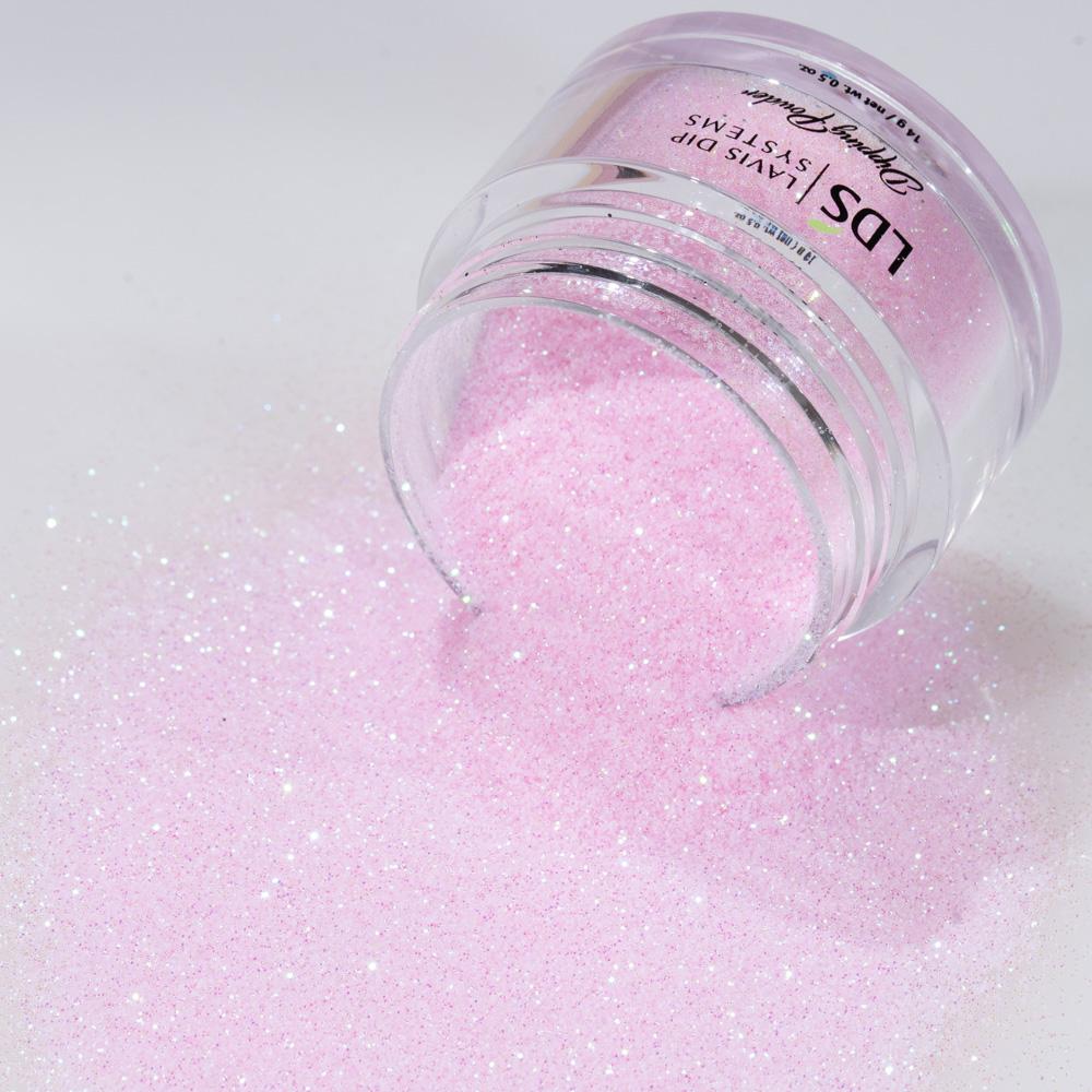 LDS Holographic Fine Glitter Nail Art - DB22 - Cotton candy 0.5 oz