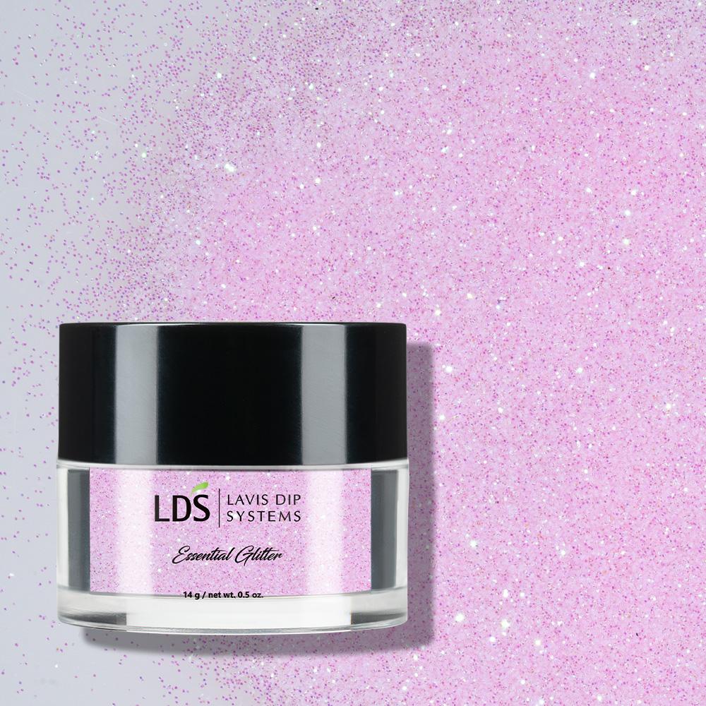 LDS Holographic Fine Glitter Nail Art - DB22 - Cotton candy 0.5 oz