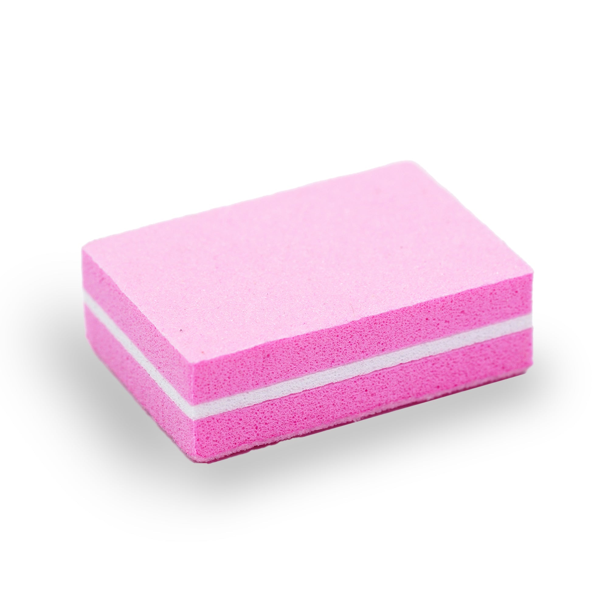 50Pcs Pink Nail Polish Sanding Buffer Strips Nail Double-sided Mini