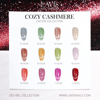 LAVIS Cat Eyes CE1 - Gel Polish 0.5 oz - Cozy Cashmere Collection V2