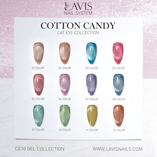 Lavis Cat Eye CE10 - Set 12 Colors - Cotton Candy Collection V2