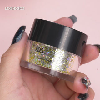 LDS Snowflake Glitter Nail Art - SF03 - Diva Lights - 0.5 oz – Lavis Dip  Systems Inc