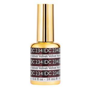 DND DC Gel Polish 234 - Glitter, Purple Colors - Velvet