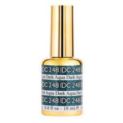 DND DC Gel Polish 248 - Glitter, Blue Colors - Dark Aqua