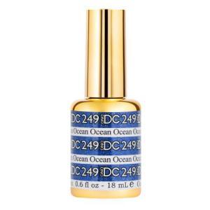 DND DC Gel Polish 249 - Glitter Blue Colors - Ocean