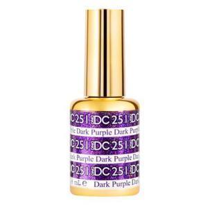 DND DC Gel Polish 251 - Glitter, Purple Colors - Dark Purple