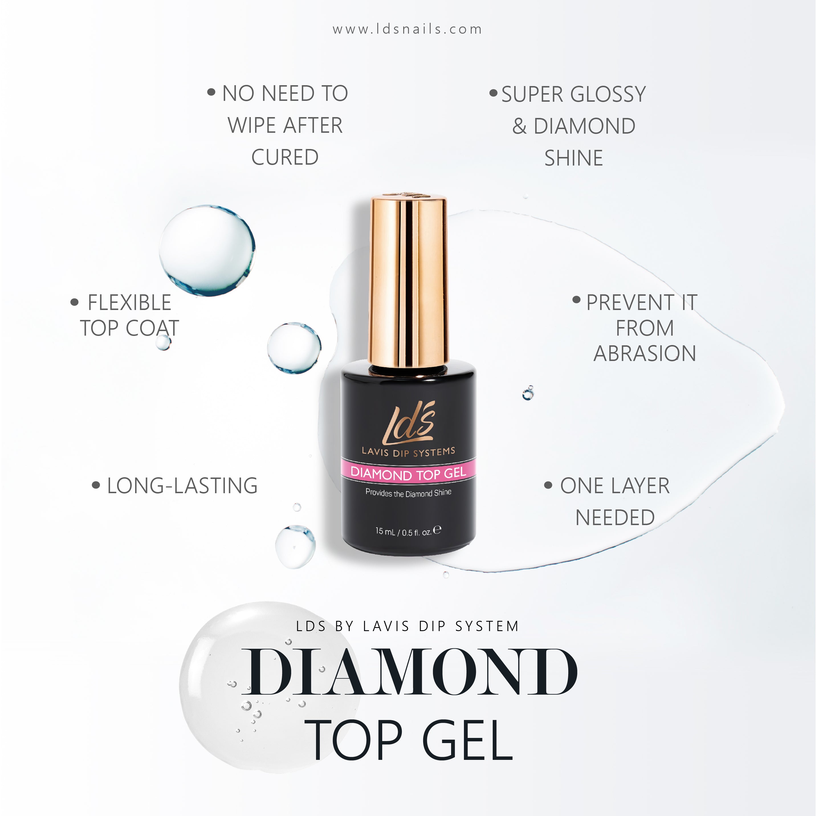 LDS Gel Diamond Top - 0.5oz 