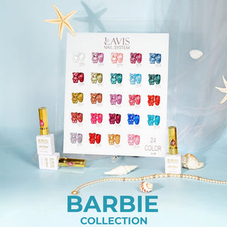 LAVIS Glitter G03 - Gel Polish 0.5 oz - Barbie Collection