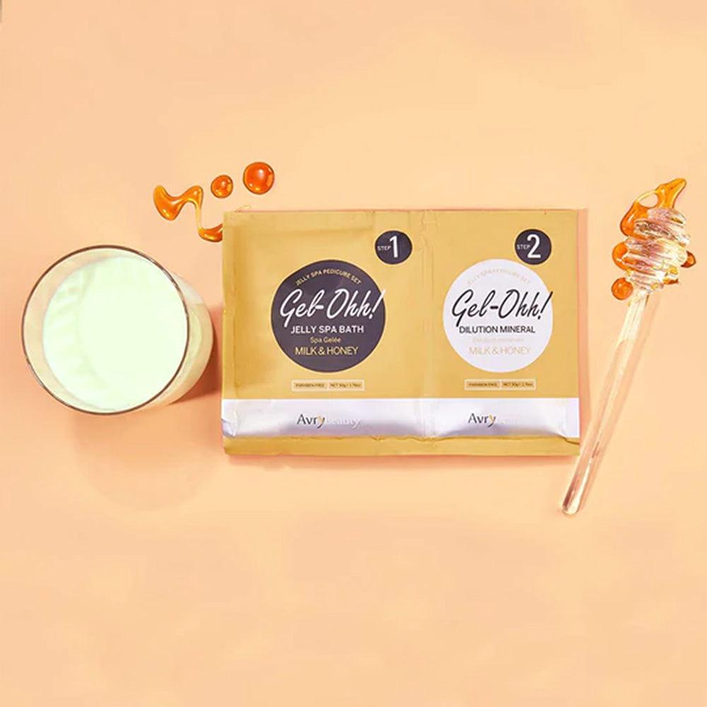 AVRY BEAUTY - Jelly Pedicure Kit - Milk & Honey