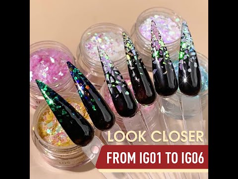 LDS Acrylic Powder Glitter Nail Art - Flakes Glitter DIG06