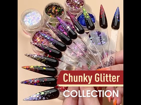 LDS Acrylic Powder Glitter Nail Art - Chunky Glitter DCG05