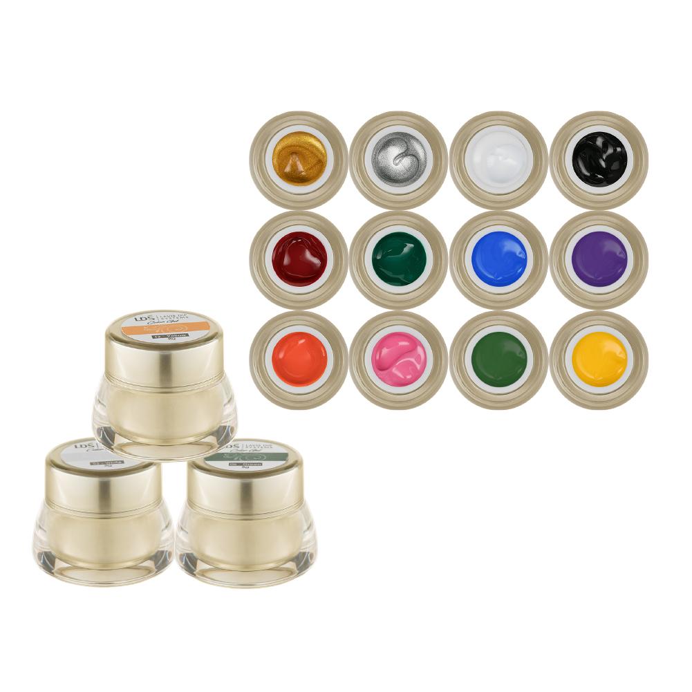 LDS Draw Painting Gel Nails Polish Nail Art Kit 5 (12 Colors)