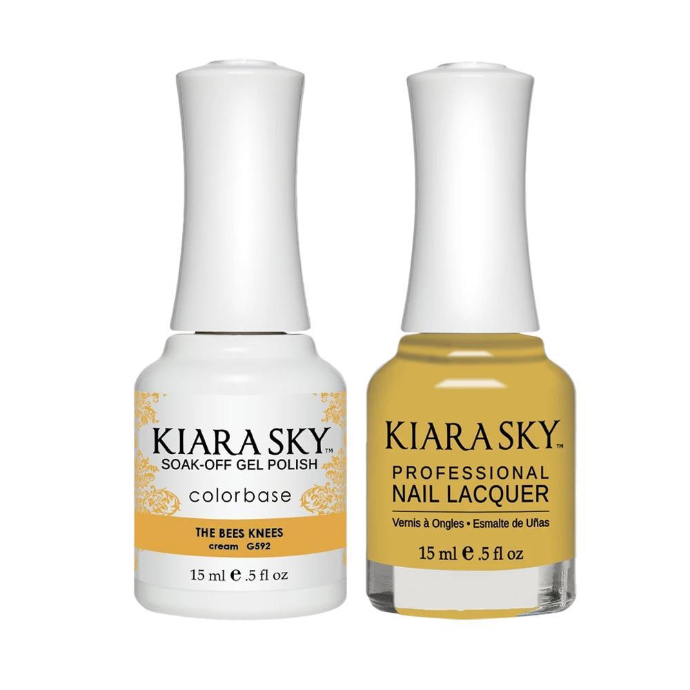 Kiara Sky 592 The Bees Knees - Kiara Sky Gel Polish & Matching Nail Lacquer Duo Set - 0.5oz