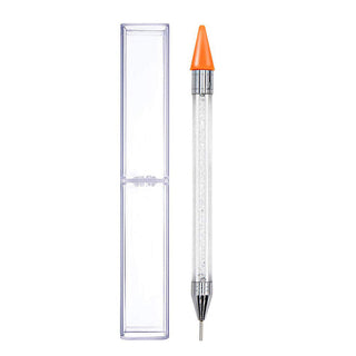 Rhinestone Dual-ended Wax Dotting Pen - White – Lavis Dip Systems Inc