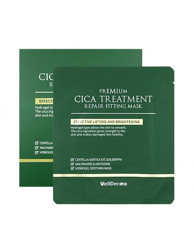 WellDerma Premium Cica Treatment Repair Fitting Mask