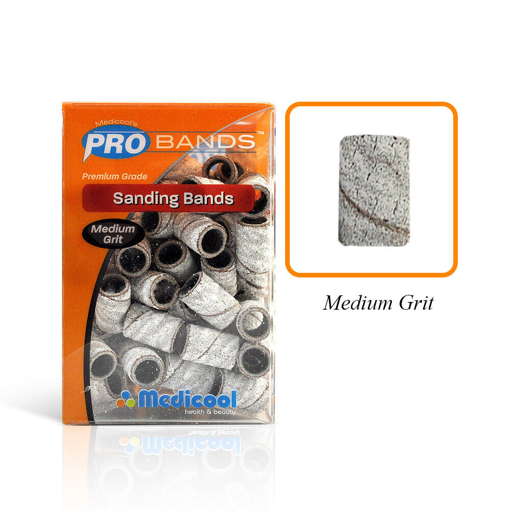 Medicool - Sanding Band White Grit #Medium (Box of 100 PCS)