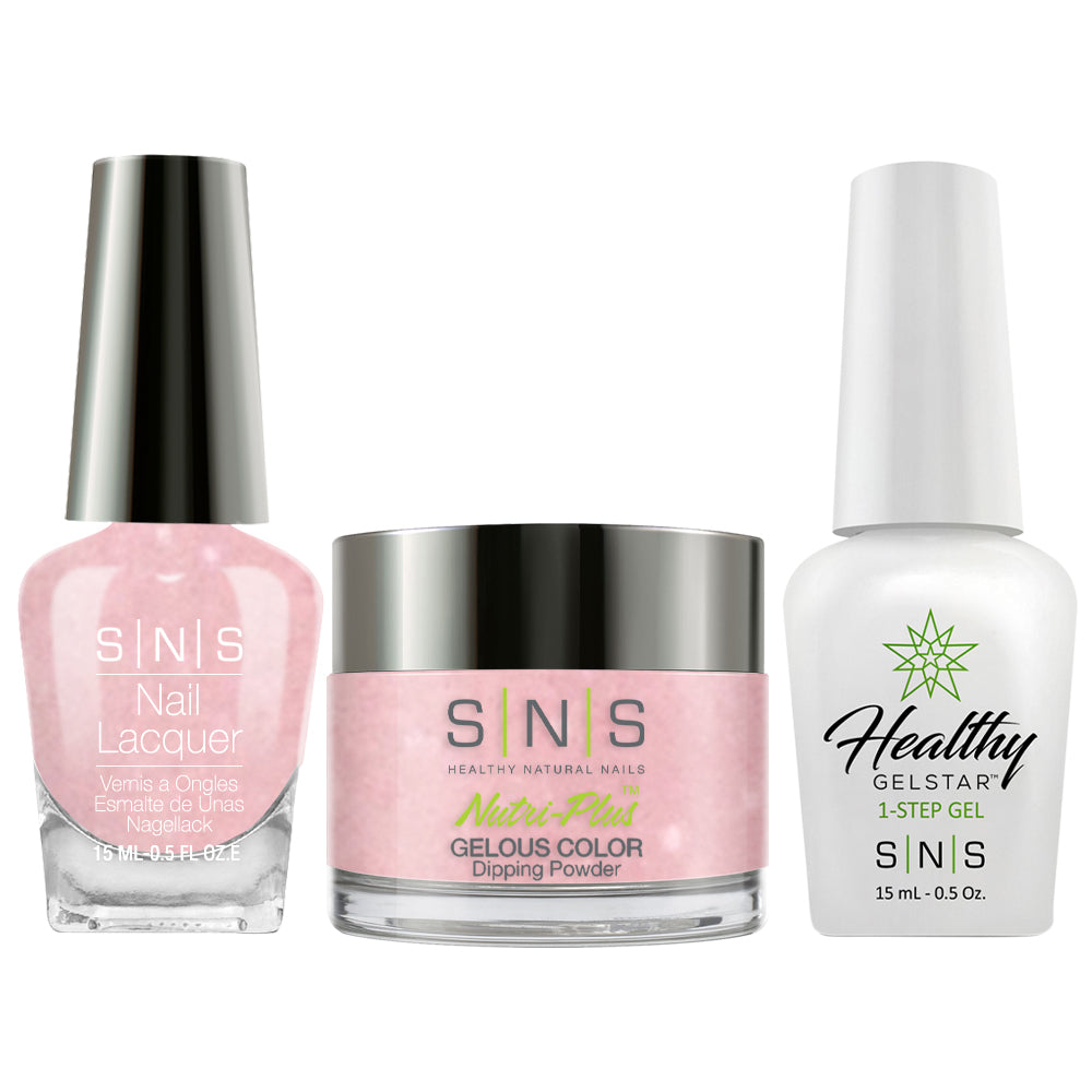 SNS 3 in 1 - SG15 Love Letter Pink - Dip (1oz), Gel & Lacquer Matching