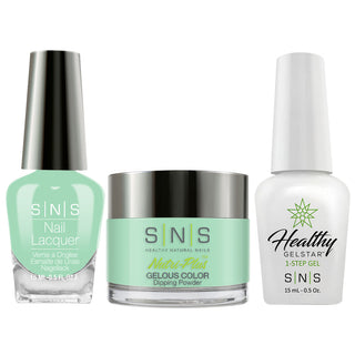SNS 3 in 1 - SG23 Green Moonstone - Dip (1oz), Gel & Lacquer Matching