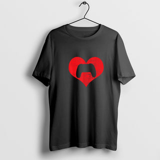 Gamer Heart Valentines T-Shirt, Game Lover Shirt, Gamer Shirt, Heart Shirt, Gamer Valentine Day Tee