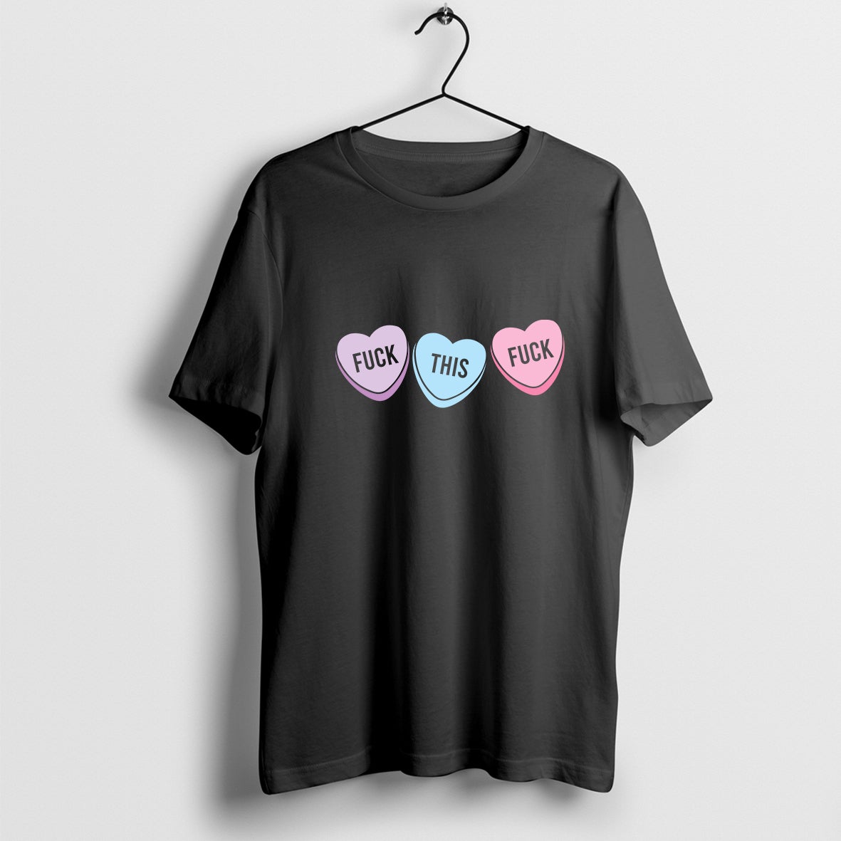 Fuck This T-Shit, Candy Hearts Shirt, Conversation Hearts, Anti-Valentines Day, Funny Valentine's Day Gift