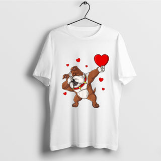 Dabbing Pug Heart Valentines Day T-Shirt, Bulldog Shirt, Dog Valentines Day, Valentines Day Gift, Dog Lover Shirt