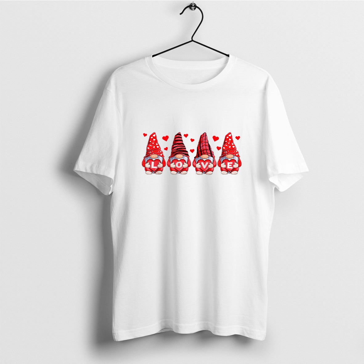 Gnomes Valentine T-Shirt, Heart Shirt, Gnomes Shirt, Cute Valentine Shirt, Valentine Day Gift