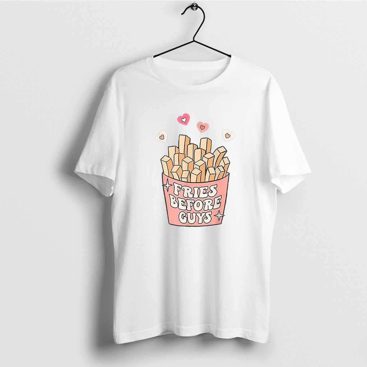 Fries Before Guys T-Shirt, Fries Lover Shirt, Valentines Day Shirt, Cute Valentines Day Shirt