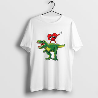 Dabbing Heart Dab Dino T-Shirt, Valentine Lovers Shirt, Dino T-Rex, Valentine's Day Gift, Funny Cute Kids