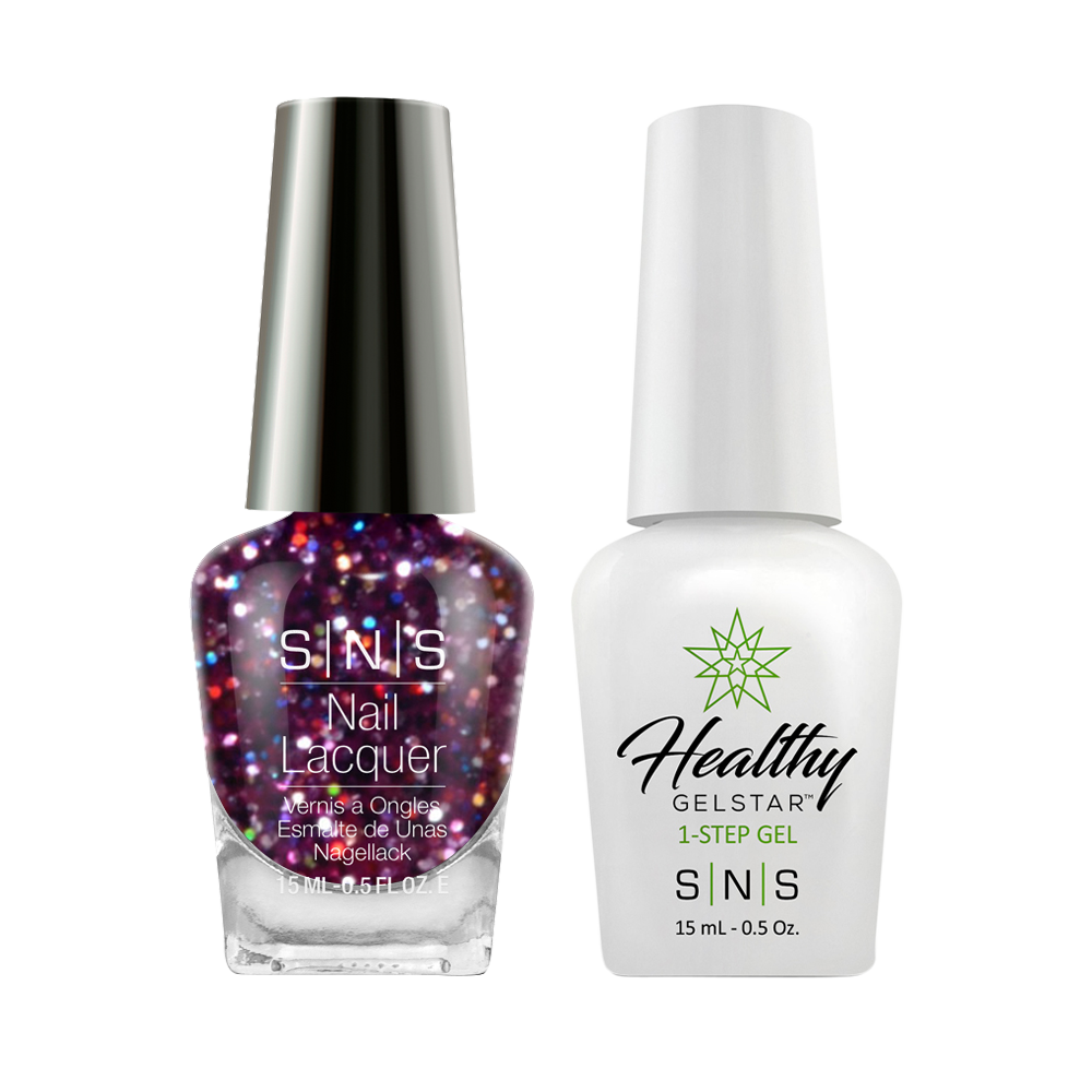 SNS Gel Nail Polish Duo - WW02 Glitter Multi Colors