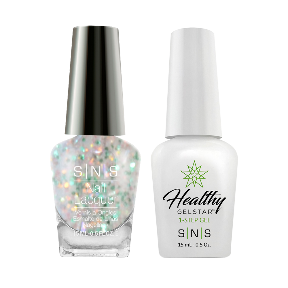 SNS Gel Nail Polish Duo - WW19 Glitter Multi Colors