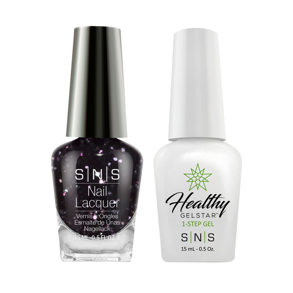 SNS Gel Nail Polish Duo - WW20 Purple Glitter Colors